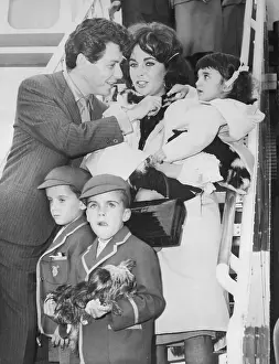 Parenthood Prints: Eddie Fisher with Elizabeth Taylor and Children