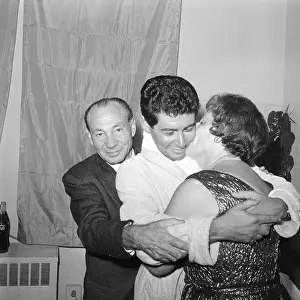 Eddie Fisher Embracing His Parents