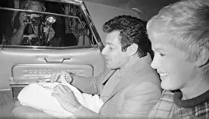 Burbank Prints: Eddie Fisher Taking Baby Home