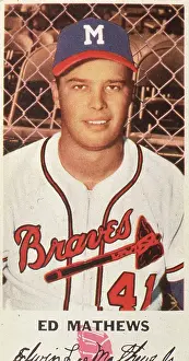 Arc0006085 Prints: Eddie Mathews Cookie Card
