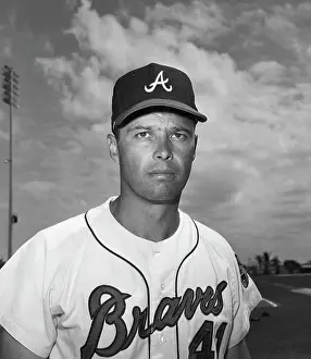 Infielder Prints: Eddie Mathews Headshoulders In Uniform