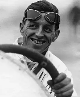 Indianapolis Prints: Eddie O'Donnel Seated in Race Car