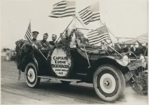 Honor Prints: Eddie Rickenbacker Riding in Parade