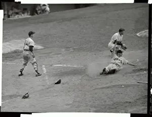 Eddie Robinson and Ralph Houk During Game