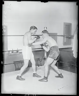 Eddie Shea Sparring Against Tony Canzoneri