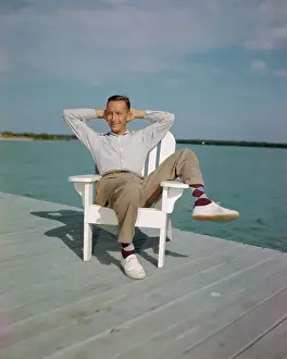 Eddie Waitkus Relaxing