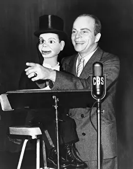 Edgar Bergen Performing with His Dummy Charlie McCarthy