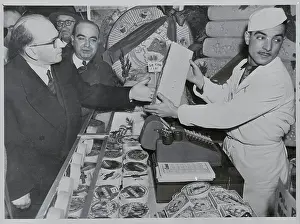 Cheese Prints: Edgar Faure Inspecting Cheese