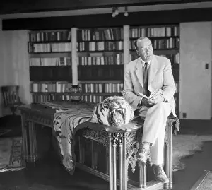 Library Prints: Edgar Rice Burroughs in his Library