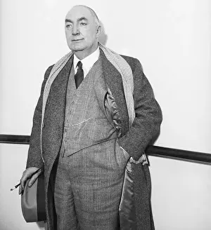 Deck Prints: Edgar Wallace On Deck Of A Boat