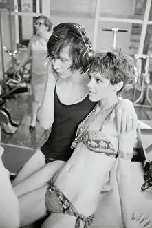 Edie Sedgwick Listening to a Playback