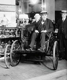 Famous Inventors Prints: Edison Visits His Old Shop