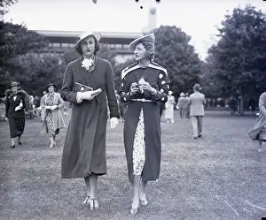 Racetrack Prints: Edith Lord and Sister-In-Law Walking