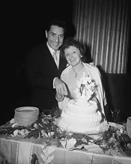 Newlyweds Prints: Edith Piaf Cuts Wedding Cake
