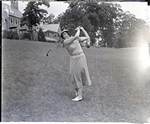 Championship Prints: Edith Quier Golfing