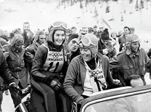 Olympia Prints: Edith Zimmermann and Christl Haas 1964 Winter Olympics