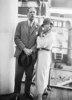 Poet Prints: Edna St. Vincent Millay Standing with Husband
