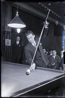 Stick Prints: Edouard Horeman Taking A Hard Pool Shot