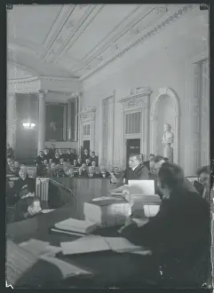 Justice Prints: Edward Bassett During Hearing
