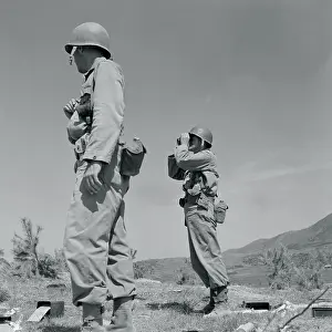 Edward Craig with an Officer