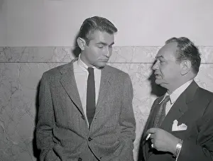 Edward G. Robinson Jr. Speaking with his Father