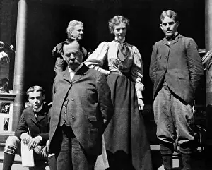 Governor Prints: Edward Harriman W/ Family; R.R. Magnate