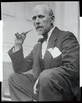 Edward Holton James Holding Pipe