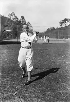 Edward F Prints: Edward Hutton on Golf Course