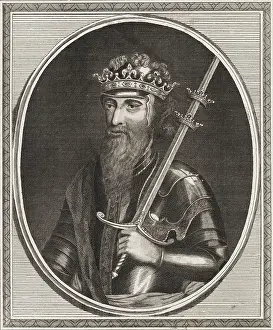 Edward III Holding Sword