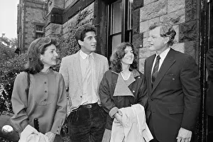 Elegance Endures: The Jacqueline Kennedy Onassis Legacy: Edward Kennedy Attending Brown University Forum with Family Members