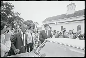Edward Kennedy at Car