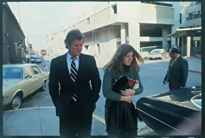 Niece Prints: Edward Kennedy and Caroline Leaving the Hospital