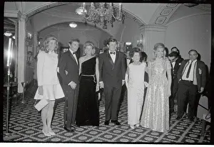 Edward Kennedy and Family Attending a Fund Raising Dinner