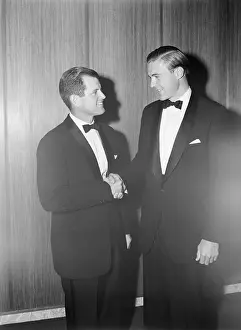 Worcester Prints: Edward Kennedy and George Lodge Shaking Hands