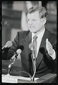 Edward Kennedy Giving a Speech