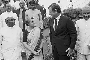 Edward Kennedy and Indira Gandhi Talking