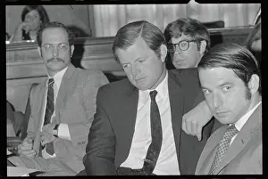 Edward Kennedy at a Senate Meeting