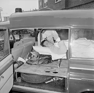 Edward Kennedy Smiling from the Ambulance