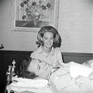 Edward Kennedy Smiling from His Bed