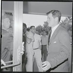 Edward Kennedy at St. Mary's Hospital