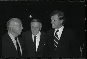 Jacob K Prints: Edward Kennedy Talking with Others