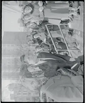 Edward Kennedy and Wife Arriving at Church