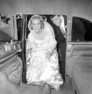 Entering Prints: Edward Kennedy And Wife Enter Their Car