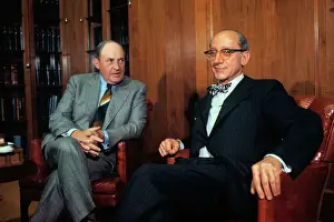 William B Prints: Edward Levi and William Saxbe Together Before Runoff
