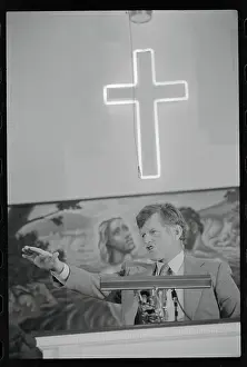 Edward M. Kennedy Addressing Supporters