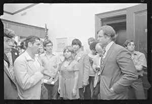 Edward M. Kennedy Facing off with Rabbi Kahane