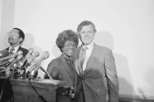 Edward M. Kennedy and Shirley Chisolm