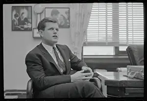 Edward Moore Kennedy Appearing Shocked