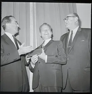 Edward R Prints: Edward Murrow Presenting Award to Willy Brandt
