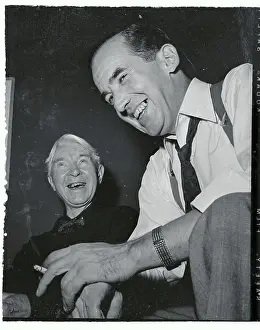 Edward R Prints: Edward R. Murrow with Carl Sandburg